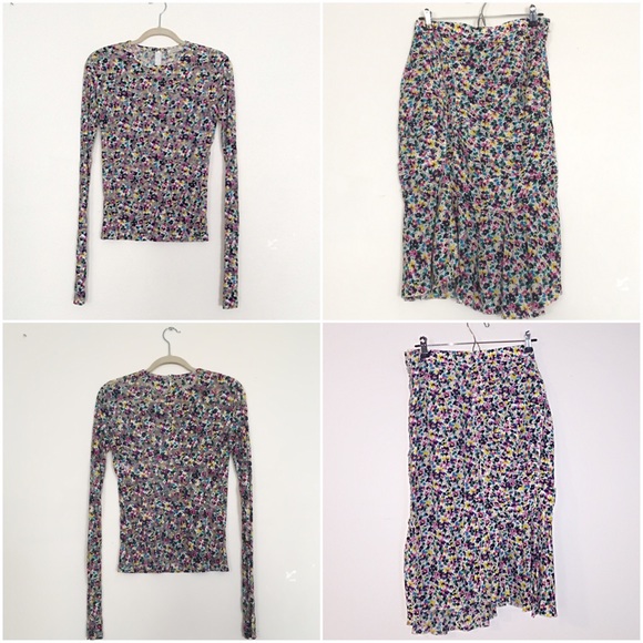 Nina Ricci Mini Pansy Print Skirt - Picture 4 of 9